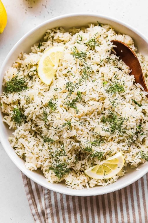 White Rice with Dill and Lemon Zest