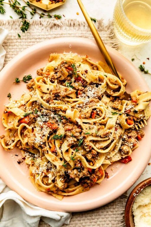 White Wine and Rosemary Bolognese