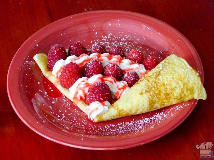 Wildberry Crepes with Fresh Cream