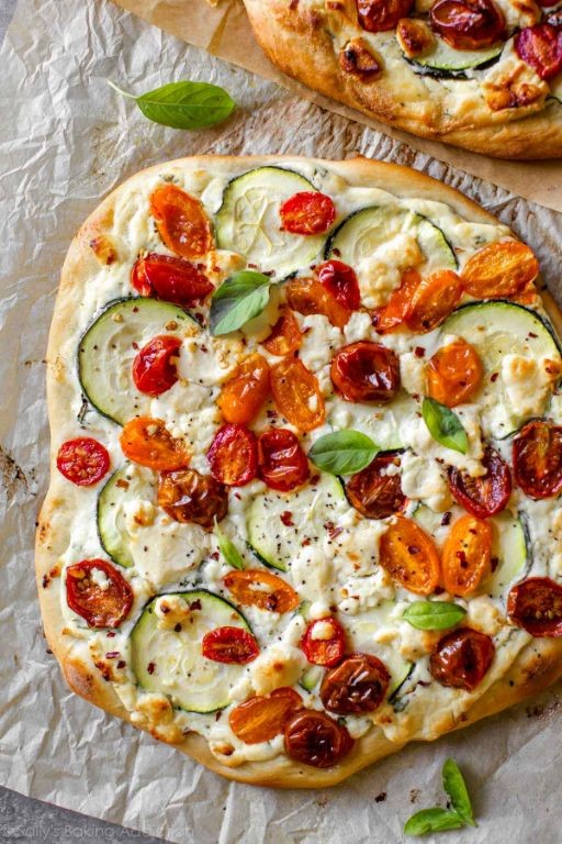 Zucchini and Ricotta Flatbread